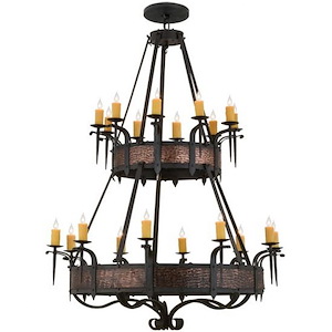 Costello - 20 Light 2-Tier Chandelier-74 Inches Tall and 56 Inches Wide - 1353306