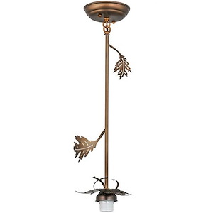 Oak Leaf - 1 Light Pendant Hardware-21 Inches Tall and 7.5 Inches Wide - 1353393