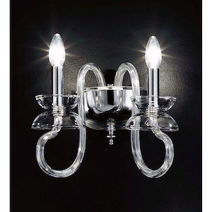 Miro - 2 Light Wall Sconce-11 Inches Tall and 12 Inches Wide