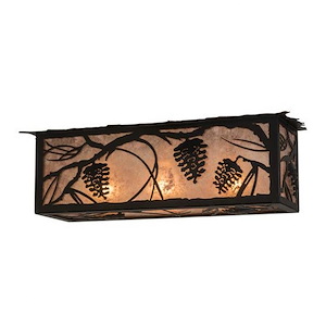 Whispering Pines - 3 Light Flush Mount-7 Inches Tall and 8 Inches Wide - 1353677