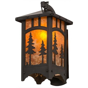 Tall Pines - 1 Light Hanging Wall Sconce-15 Inches Tall and 8 Inches Wide - 1353706