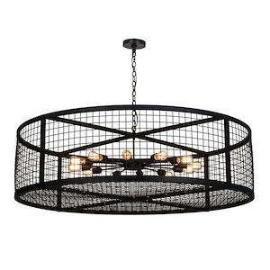 Paloma Golpe - 12 Light Pendant-24 Inches Tall and 60 Inches Wide - 1353740