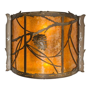 Whispering Pines - 2 Light Wall Sconce-9.75 Inches Tall and 12 Inches Wide - 1353917
