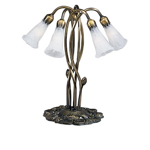 White Pond Lily - 5 Light Accent Lamp - 74841