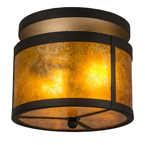 Smythe Craftsman - 2 Light Flush Mount-10 Inches Tall and 11.5 Inches Wide - 1353993