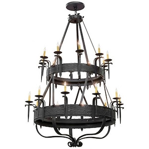 Costello - 20 Light 2-Tier Chandelier-80 Inches Tall and 56 Inches Wide - 1354017