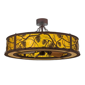 Whispering Pines - 28W LED Fandelier-22 Inches Tall and 45 Inches Wide - 1354022