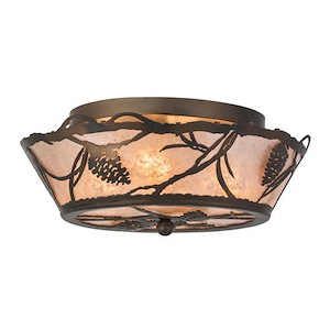Whispering Pines - 4 Light Flush Mount-6.5 Inches Tall and 16 Inches Wide - 1354111