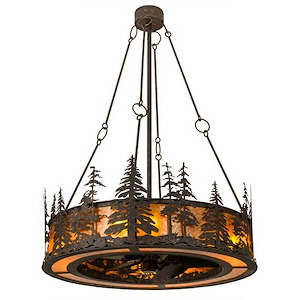 Tall Pines - 8 Light Fandelier-62 Inches Tall and 45 Inches Wide - 1354150