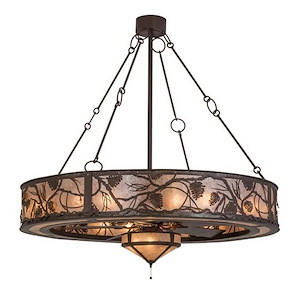 Whispering Pines - 3 Light Fandelier-58 Inches Tall and 56 Inches Wide - 1354199