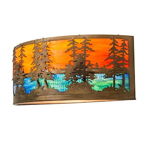 Tall Pines - 2 Light Wall Sconce-12 Inches Tall and 30 Inches Wide - 1354334