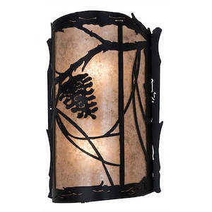 Whispering Pines - 2 Light Wall Sconce-14.5 Inches Tall and 10 Inches Wide - 1354456