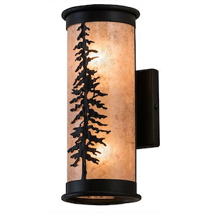 Tall Pines - 2 Light Wall Sconce-12.25 Inches Tall and 5 Inches Wide - 1354486
