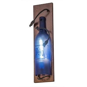 Tuscan Vineyard - 1 Light Wine Bottle Wall Sconce-15 Inches Tall and 4.5 Inches Wide - 1354494