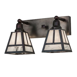 T Mission - 2 Light Bath Vanity-10 Inches Tall and 17 Inches Wide - 1354565