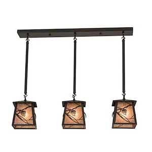Whispering Pines - 3 Light Island Pendant-30.5 Inches Tall and 7 Inches Wide - 1354697