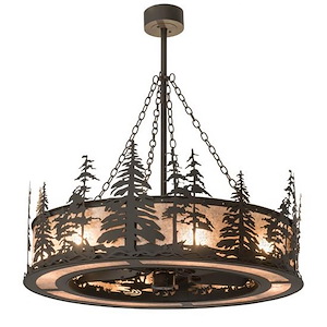 Tall Pines - 8 Light Fandelier-48 Inches Tall and 45 Inches Wide - 1354704
