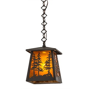 Tall Pines - 1 Light Pendant-13 Inches Tall and 10 Inches Wide - 1354774