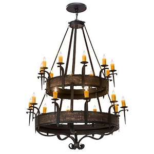 Costello - 20 Light 2-Tier Chandelier-75 Inches Tall and 56 Inches Wide - 1354925