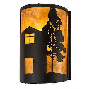 County Fair - 1 Light Wall Sconce-12 Inches Tall and 8 Inches Wide - 1355062