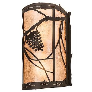 Whispering Pines - 2 Light Wall Sconce-13 Inches Tall and 8 Inches Wide - 1355620
