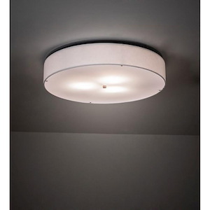 Cilindro Textrene - 24W 3 LED Flush Mount-6 Inches Tall and 30 Inches Wide