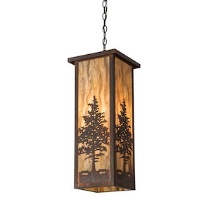 Tamarack - 1 Light Square Pendant-26.5 Inches Tall and 14 Inches Wide - 1355728