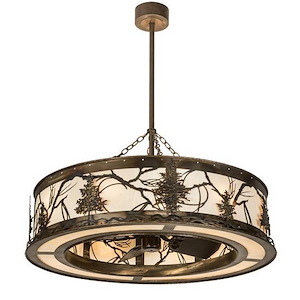 Tamarack - 8 Light Fandelier-52 Inches Tall and 44 Inches Wide - 1355769