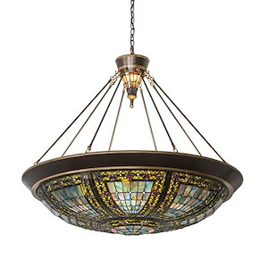 Fleur-de-lis - 8 Light Inverted Pendant-43 Inches Tall and 45 Inches Wide - 1355790