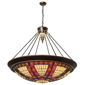 Fleur-de-lis - 8 Light Inverted Pendant-43 Inches Tall and 45 Inches Wide - 1355800