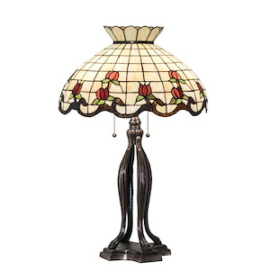 Roseborder - 31.5 Inch 3 Light Table Lamp