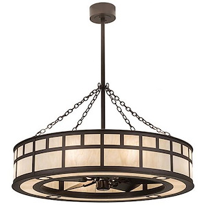 T Mission - 8 Light Fandelier-48 Inches Tall and 45 Inches Wide - 1355852
