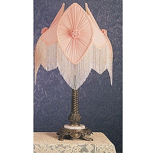 Fabric &amp; Fringe - 1 Light Pink Pontiff Accent Lamp