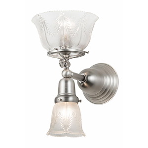 7.5 Inch Wide Revival Gas &amp; Electric 2 Light Gas &amp; Electric Wall Sconce
