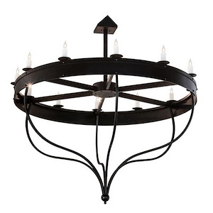 Parnella - 12 Light Chandelier-183 Inches Tall and 72 Inches Wide - 1356121