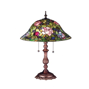 Tiffany Rosebush - 22 Inch 2 Light Table Lamp - 242700