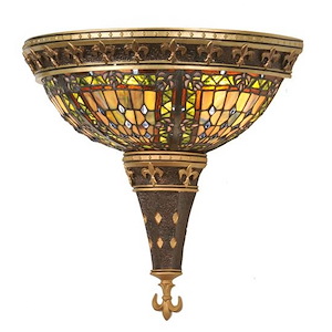 18 Inch W Fleur-de-lis Wall Sconce.604 - 992524