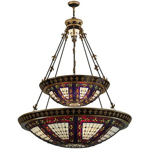Fleur-de-lis - 4 Light Inverted Pendant-59.5 Inches Tall and 44 Inches Wide - 1356332