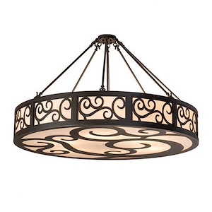 Dean - 6 Light Semi-Flush Mount-30 Inches Tall and 48 Inches Wide - 1356342