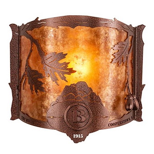 Boulders - 1 Light Wall Sconce-10.5 Inches Tall and 11.5 Inches Wide - 1356418
