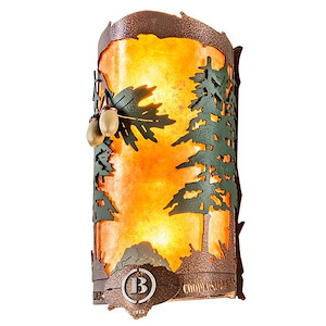 Boulders - 2 Light Wall Sconce-12.625 Inches Tall and 6 Inches Wide - 1356432