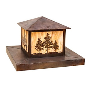 Tamarack - 2 Light Outdoor Pier Mount-24 Inches Tall and 51 Inches Wide - 1356442