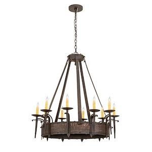 Costello - 10 Light Chandelier-42 Inches Tall and 35 Inches Wide - 1356723