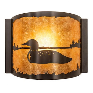 Loon - 1 Light Left Wall Sconce-9.5 Inches Tall and 12 Inches Wide - 1356736