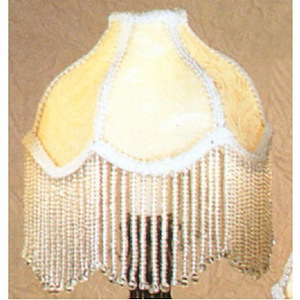 Fabric & Fringe - 6 Inch Recurve Ivory Shade - 826052