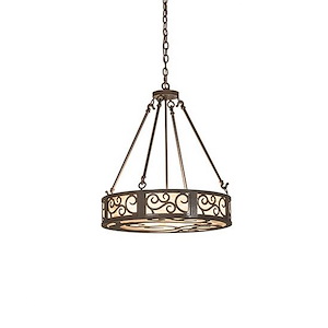 Dean - 3 Light Inverted Pendant-31 Inches Tall and 24 Inches Wide - 1356889