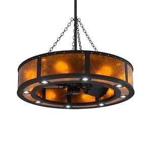 Smythe Craftsman - 8 Light Fandelier-79 Inches Tall and 44 Inches Wide - 1356991
