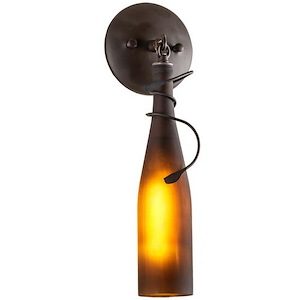 Tuscan Vineyard - 1 Light Wine Bottle Wall Sconce-16.5 Inches Tall and 5 Inches Wide - 1357011