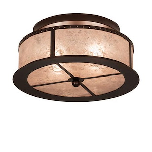 Smythe Craftsman - 2 Light Flush Mount-8 Inches Tall and 16 Inches Wide - 1357095
