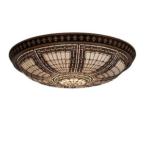 Fleur-de-lis - 96W 8 LED Flush Mount-11 Inches Tall and 45 Inches Wide - 1357150